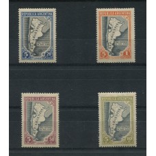 ARGENTINA 1944 GJ 912/5 PE. 438/41 PRO-SAN JUAN SERIE COMPLETA NUEVA MINT U$ 65